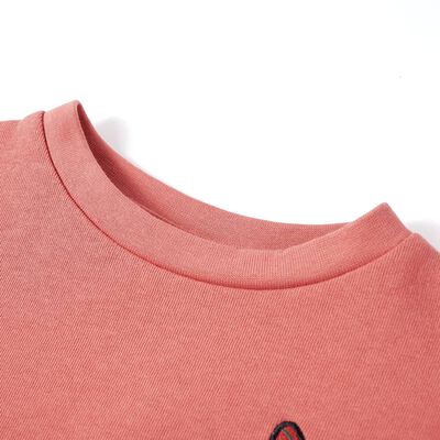 Bluza dziecięca z blokami kolorów, różowa, 92