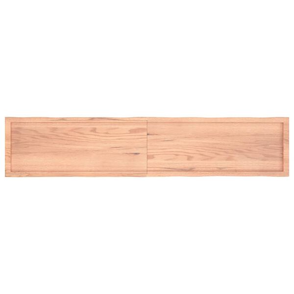 vidaXL Blat, jasnobrązowy 200x40x(2-6) cm drewno z naturalną krawędzią
