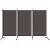 vidaXL Parawan 3-panelowy, antracytowy, 260 x 180 cm