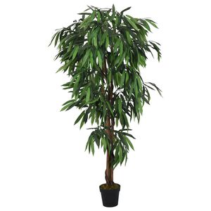 vidaXL Sztuczne drzewko mango, 300 liści, 80 cm, zielone
