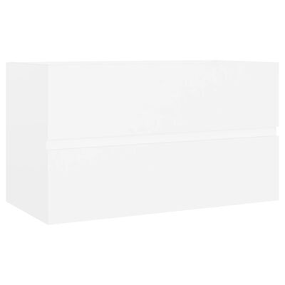 vidaXL Szafka pod umywalkę, biała, 80x38,5x45 cm, płyta wiórowa