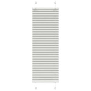 vidaXL Roleta plisowana jasnoszara 40x100 cm Szerokość tkaniny 39,4 cm