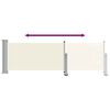 vidaXL Wysuwana markiza boczna na taras, 80 x 300 cm, kremowa