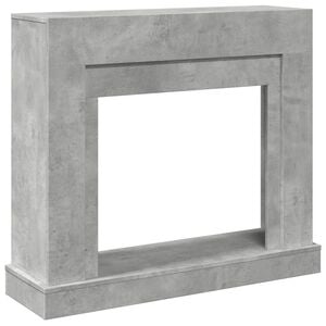 vidaXL Obudowa kominka, szarość betonu, 100x30x87,5 cm