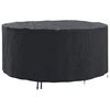 vidaXL Pokrowiec na meble 200 x 200 x 71 cm Tkanina Oxford 210D Czarny