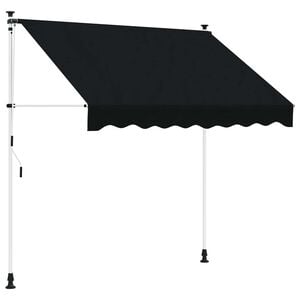 vidaXL Ręczna markiza zwijana Czarny 250 cm
