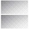 vidaXL Stopień Prostokątny 2 pcs Srebrny 100 x 50 cm Aluminium