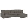 vidaXL Sofa modułowa z podn&oacute;żkiem i poduszkami Tkanina sztruksowa