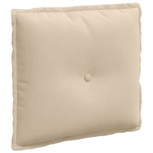 vidaXL Poduszka na plecy Kremowy 50 x 45 cm Tkanina mikrofibrowa