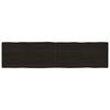 vidaXL Blat, ciemnobrązowy 200x50x(2-6)cm drewno z naturalną krawędzią