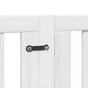 vidaXL Składana bramka dla psa, z drzwiami, 15 paneli, biała, 750 cm
