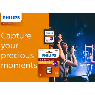 Philips Karta pamięci SDXC, 64 GB, UHS-I, U1, V10
