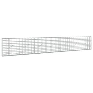 vidaXL Gabion z drutu 3,5 mm i siatką 5x10 cm 350x10x50 cm