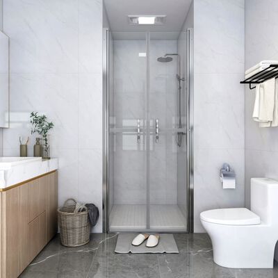 vidaXL Drzwi prysznicowe, przezroczyste, ESG, 101x190 cm