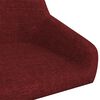 vidaXL Obrotowe krzesło stołowe, winna czerwień, obite tkaniną