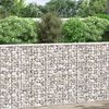 vidaXL Podniesiona rabata gabionowa, trapezowa, stal, 100x20x100 cm