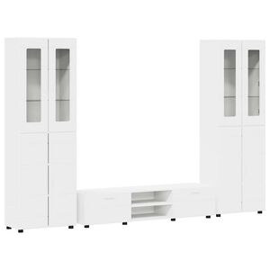 vidaXL Zestaw szafek RTV FLORIN 3 pcs Biały Drewno inżynieryjne