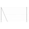 vidaXL Słupek ogrodzeniowy. Srebrny 25 x 1,2 m (siatka 50 mm) Stal