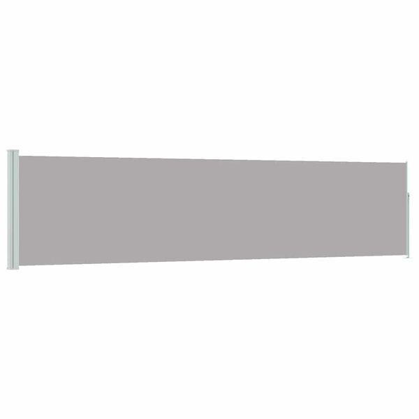 vidaXL Wysuwana markiza boczna na taras, 120 x 500 cm, szara
