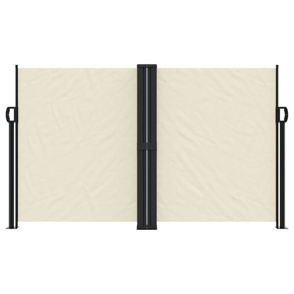 vidaXL Zwijana markiza boczna, kremowa, 140 x 600 cm