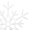 vidaXL Śnieżynka na Boże Narodzenie Ciepła biel 56 x 49 x 0.7 cm PVC