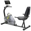 vidaXL Poziomy rower treningowy z pomiarem tętna