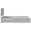 vidaXL Ramka ł&oacute;żka Szary Sonoma 120 x 200 cm Materiał drewnopochodny