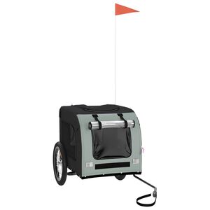 vidaXL Przyczepka rowerowa dla zwierząt, tkanina Oxford i żelazo