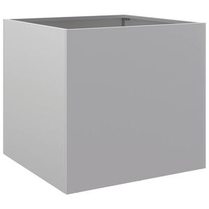 vidaXL Donica, srebrna, 49x47x46 cm, stal galwanizowana