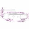 vidaXL Ramka ł&oacute;żka Z zagł&oacute;wkiem Biały 120 x 200 cm Lite drewno sosnowe