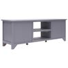 vidaXL Szafka pod TV, szara, 115 x 30 x 40 cm, drewno paulownia
