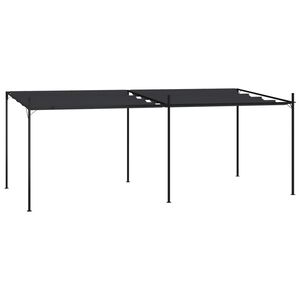 vidaXL Altana z rozsuwanym dachem, 600x300x233 cm, antracytowa