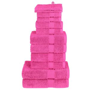 vidaXL 12-częściowy zestaw ręcznik&oacute;w premium SOLUND, r&oacute;żowy, 600 g/cm&sup2;