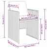 vidaXL Zestaw do jadalni w ogrodzie 5 pcs Beżowy polirattan