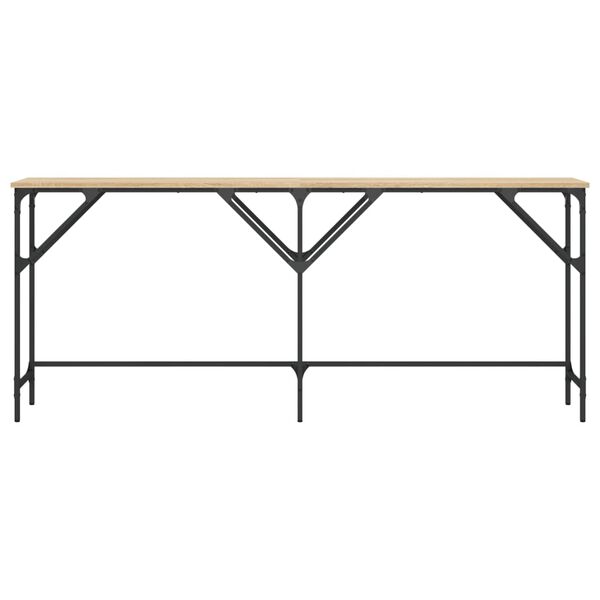 vidaXL Stolik konsolowy, dąb sonoma, 180x29x75 cm