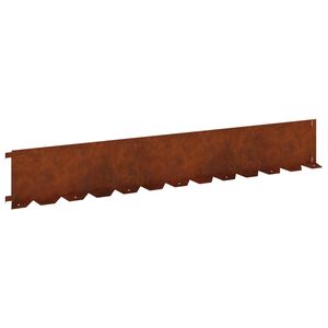 vidaXL Krawężnik do trawnika 20 szt. 102 x 15 x 4 cm Stal Rdzawy