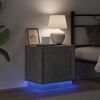 vidaXL Szafka Nocna Ze LED Lights Betonowy szary 44 x 34,5 x 45 cm