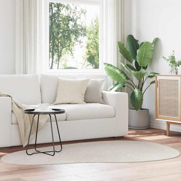 vidaXL Dywany pokojowe HUARTE piaskowy 140 x 200 cm Poliester