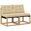 vidaXL 2 szt. Środkowa sofa ogrodowa Biały