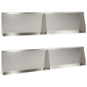 vidaXL Mur oporowy 4 szt. 100 x 12 x 30 cm Stal nierdzewna srebrny