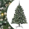 vidaXL Sztuczna choinka Zielony 150 cm PVC, plastik i stal