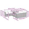 vidaXL 11-cz. zestaw mebli ogrodowych z poduszkami, szary rattan PE