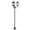 vidaXL Lampa ogrodowa Vintage szczotkowana zieleń 57 x 49 x 241 cm