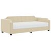 vidaXL Sofa z materacem do spania, kremowa, 80x200 cm, tkanina