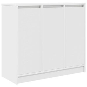 vidaXL Komoda Biała 85x34x76 cm Drewno klejone