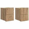 vidaXL Wisząca Szafka Nocna 2 pcs Dąb artisan 33 x 34,5 x 43 cm