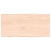 vidaXL Blat stołu, 80x40x(2-4)cm, surowy, lity dąb naturalną krawędzią