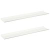 vidaXL P&oacute;łka wisząca 2 pcs Biały 100 x 18 x 2,5 cm Stal