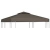 vidaXL Zadaszenie altany, 2-poziomowe, 310 g/m&sup2;, 3 x 3 m, taupe