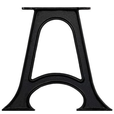vidaXL Nogi do stolika kawowego, 2 szt., w kształcie litery A, żeliwo